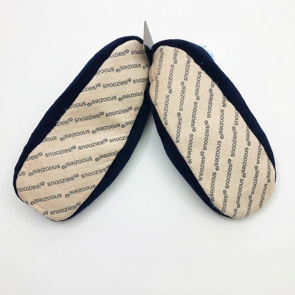 NWT Snoozies Men's #1 DAD Slippers Medium 9/10 Navy Blue Non Skid Soles - Picture 5 of 6